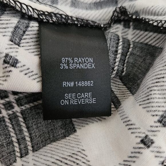 SALE Torrid Shirt Dress Plaid Zip Front Black Ivory Peach-Torrid size 1 1X - NWT - Picture 9 of 11